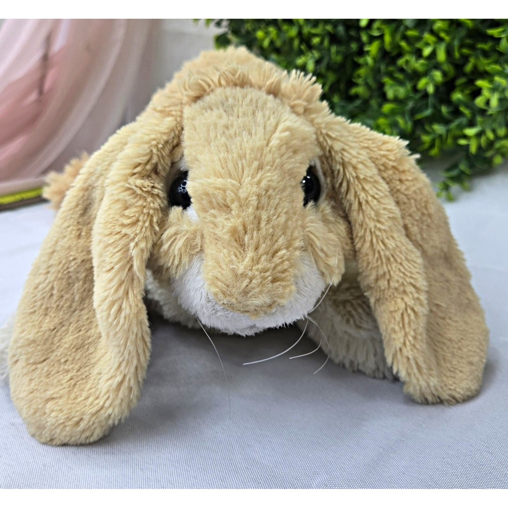 Folkmanis Floppy Bunny Rabbit Full Body Hand Puppet Plush 17" Tan Cream 2838